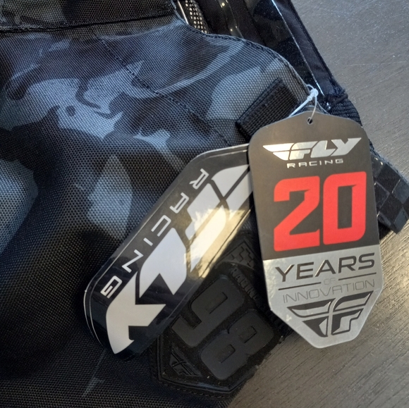 Fly Racing Kinetic Outlaw Motorcross Pants Black/Neon Green Mens Size 34 Nwt - Picture 5 of 11